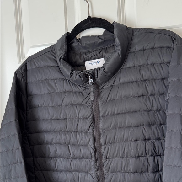 Old Navy Water-Resistant Narrow-Channel Quilted Long Puffer Coat - Black - XL - Picture 2 of 10